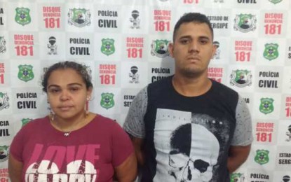 Polícia Civil de Lagarto prende casal de traficantes no momento em que transportavam drogas