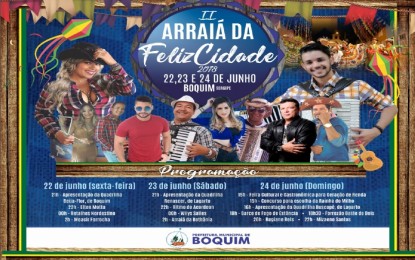 Arraiá da Feliz Cidade anima São João de Boquim